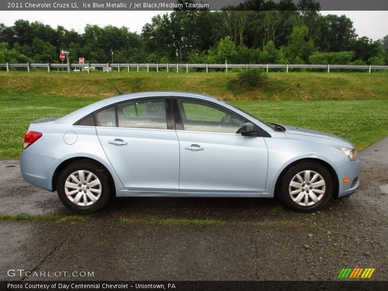 Ice Blue Metallic / Jet Black/Medium Titanium 2011 Chevrolet Cruze LS