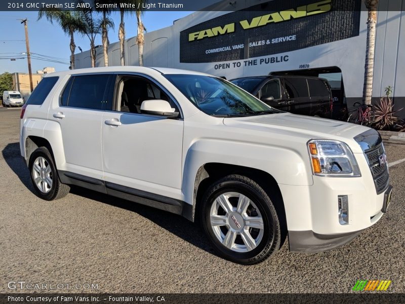 Summit White / Light Titanium 2014 GMC Terrain SLE AWD