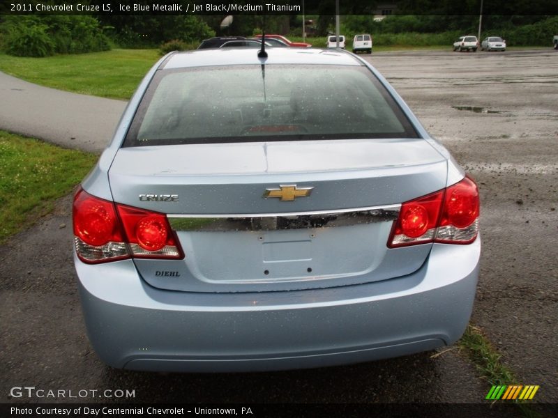 Ice Blue Metallic / Jet Black/Medium Titanium 2011 Chevrolet Cruze LS