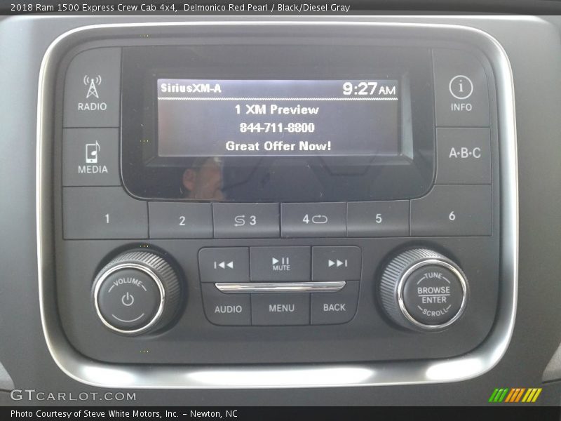 Delmonico Red Pearl / Black/Diesel Gray 2018 Ram 1500 Express Crew Cab 4x4