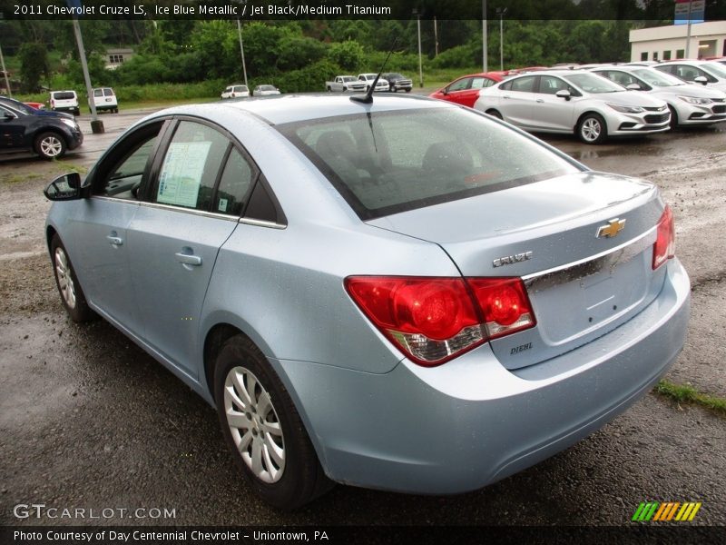 Ice Blue Metallic / Jet Black/Medium Titanium 2011 Chevrolet Cruze LS