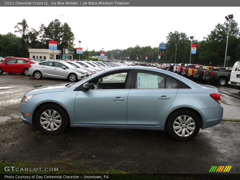 Ice Blue Metallic / Jet Black/Medium Titanium 2011 Chevrolet Cruze LS