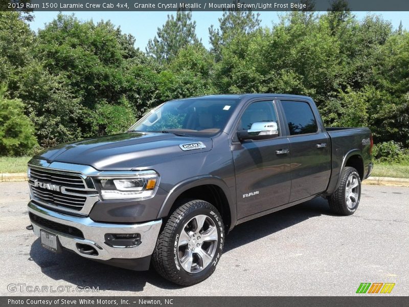 Granite Crystal Metallic / Mountain Brown/Light Frost Beige 2019 Ram 1500 Laramie Crew Cab 4x4