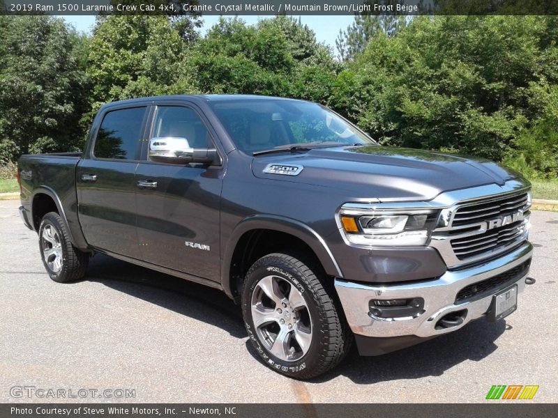 Granite Crystal Metallic / Mountain Brown/Light Frost Beige 2019 Ram 1500 Laramie Crew Cab 4x4