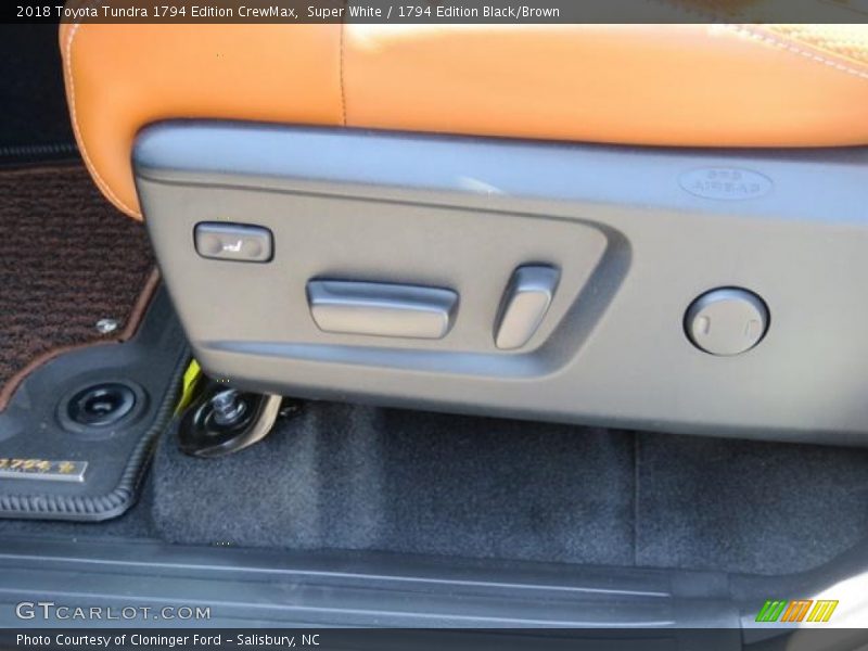 Super White / 1794 Edition Black/Brown 2018 Toyota Tundra 1794 Edition CrewMax
