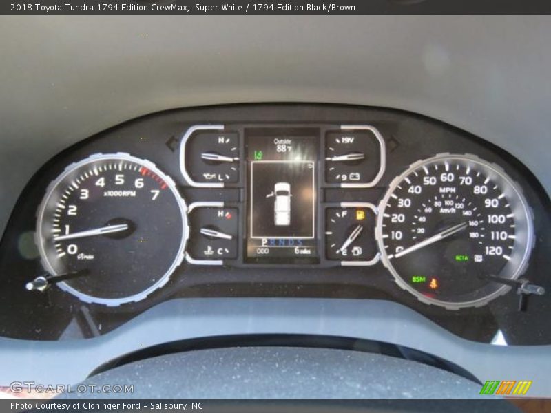 Super White / 1794 Edition Black/Brown 2018 Toyota Tundra 1794 Edition CrewMax