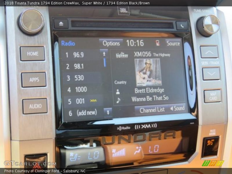 Super White / 1794 Edition Black/Brown 2018 Toyota Tundra 1794 Edition CrewMax