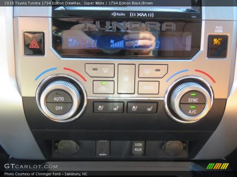 Super White / 1794 Edition Black/Brown 2018 Toyota Tundra 1794 Edition CrewMax