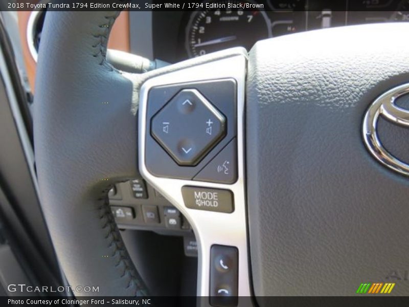 Super White / 1794 Edition Black/Brown 2018 Toyota Tundra 1794 Edition CrewMax