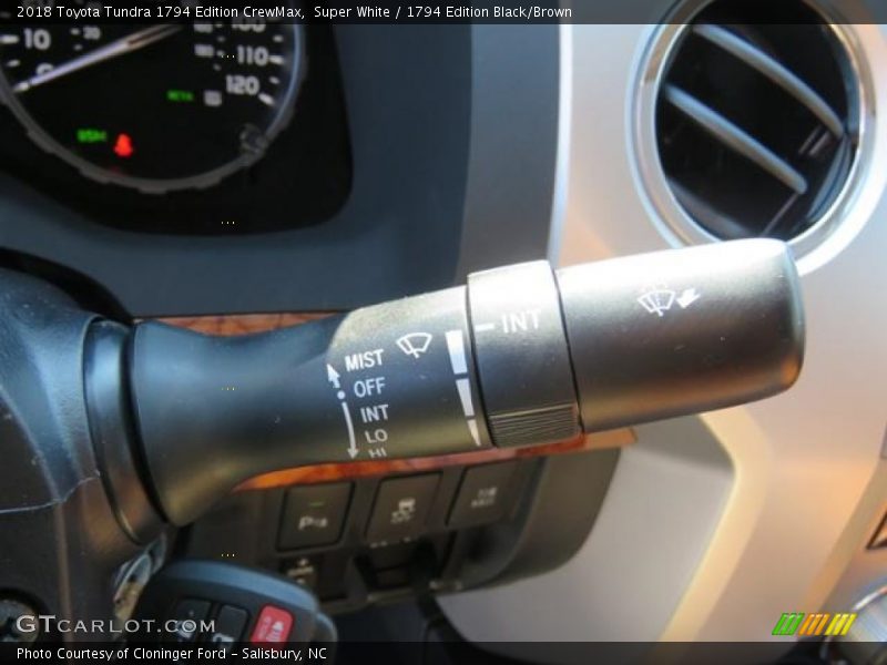 Super White / 1794 Edition Black/Brown 2018 Toyota Tundra 1794 Edition CrewMax
