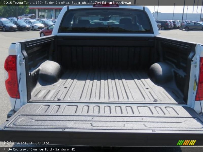 Super White / 1794 Edition Black/Brown 2018 Toyota Tundra 1794 Edition CrewMax