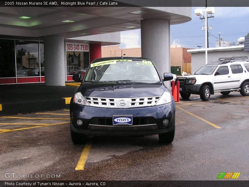 Midnight Blue Pearl / Cafe Latte 2005 Nissan Murano SE AWD