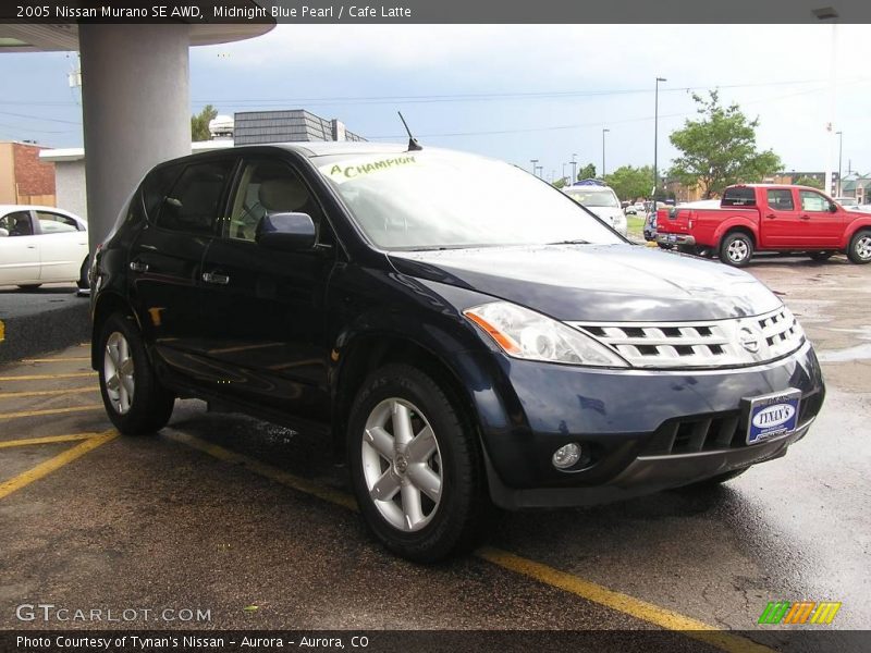 Midnight Blue Pearl / Cafe Latte 2005 Nissan Murano SE AWD