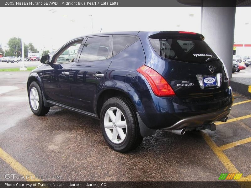Midnight Blue Pearl / Cafe Latte 2005 Nissan Murano SE AWD