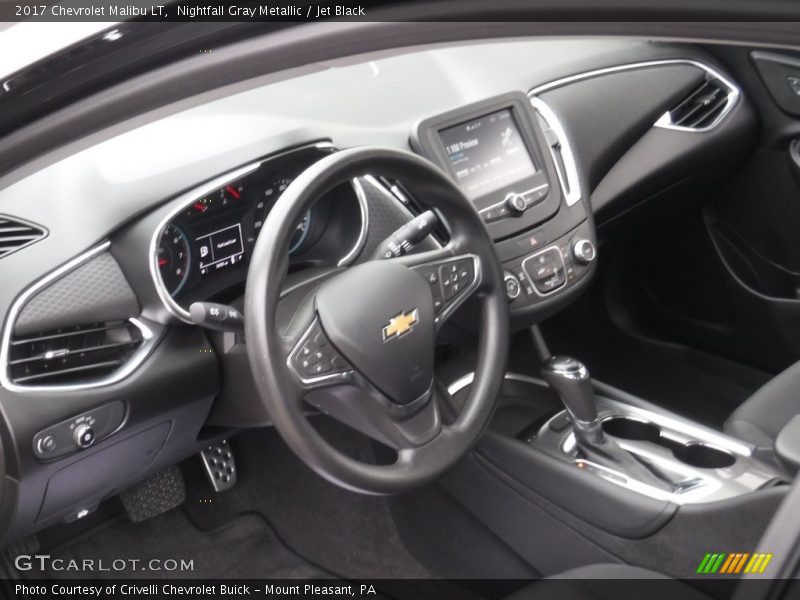 Nightfall Gray Metallic / Jet Black 2017 Chevrolet Malibu LT