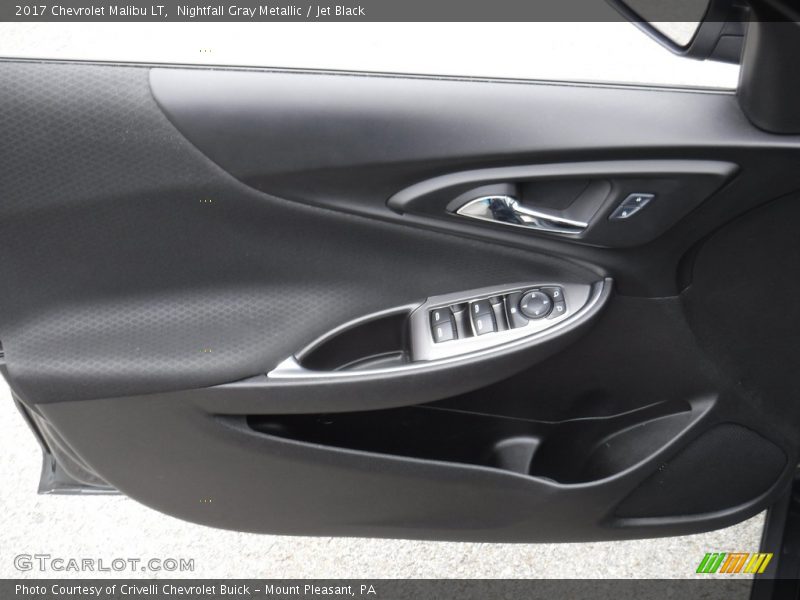 Nightfall Gray Metallic / Jet Black 2017 Chevrolet Malibu LT