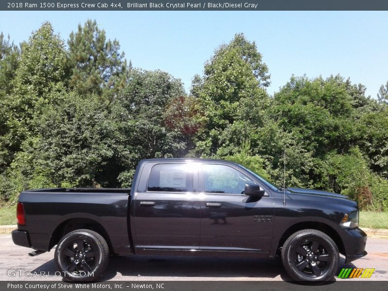 Brilliant Black Crystal Pearl / Black/Diesel Gray 2018 Ram 1500 Express Crew Cab 4x4