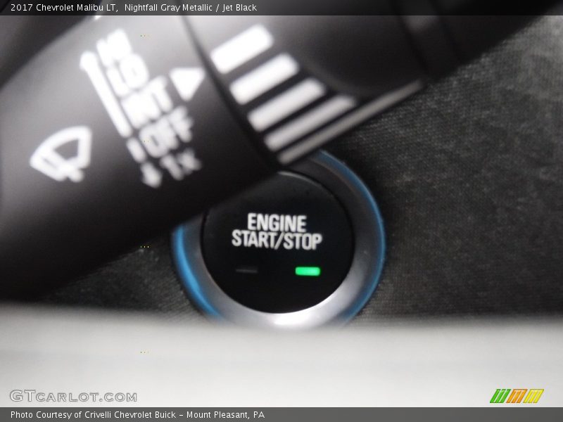 Nightfall Gray Metallic / Jet Black 2017 Chevrolet Malibu LT