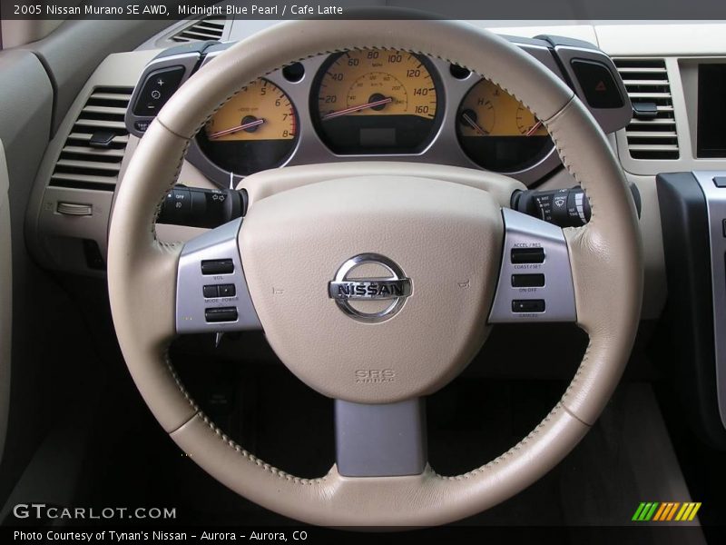 Midnight Blue Pearl / Cafe Latte 2005 Nissan Murano SE AWD