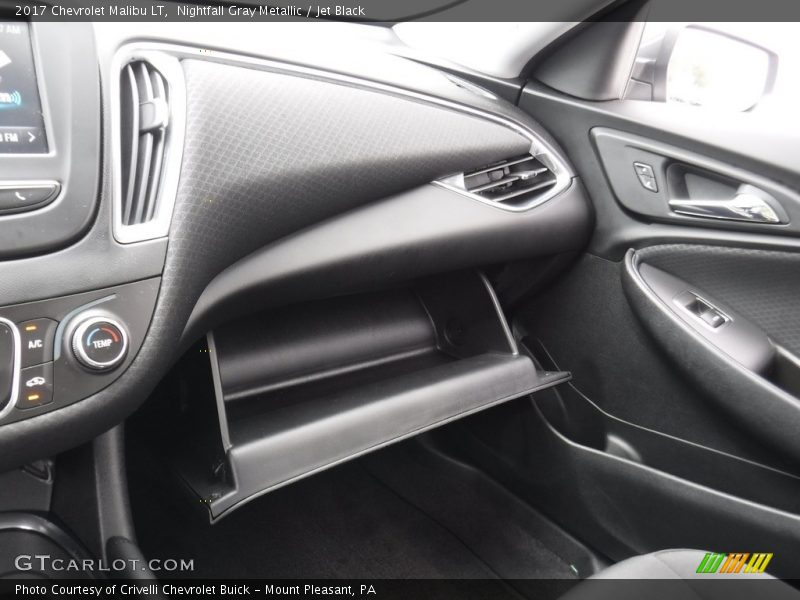 Nightfall Gray Metallic / Jet Black 2017 Chevrolet Malibu LT