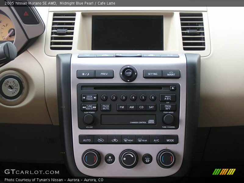 Midnight Blue Pearl / Cafe Latte 2005 Nissan Murano SE AWD