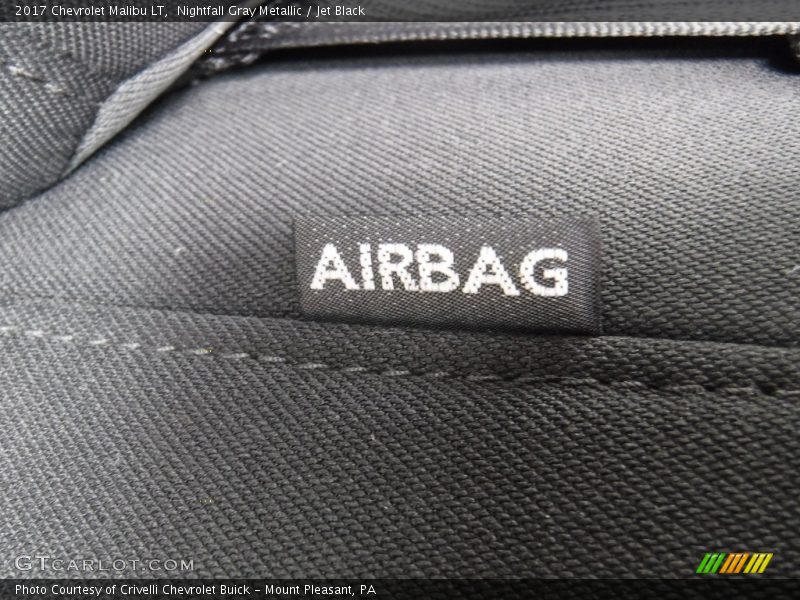 Nightfall Gray Metallic / Jet Black 2017 Chevrolet Malibu LT