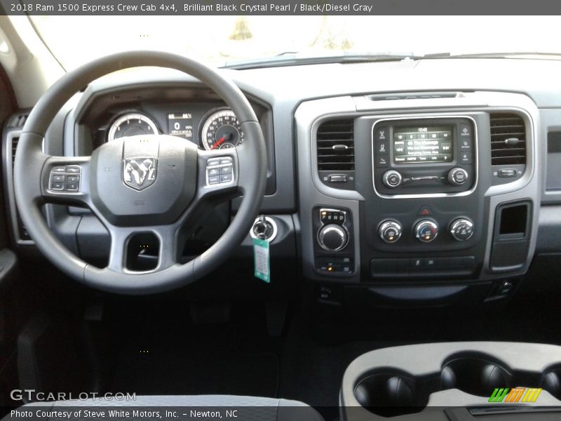 Brilliant Black Crystal Pearl / Black/Diesel Gray 2018 Ram 1500 Express Crew Cab 4x4