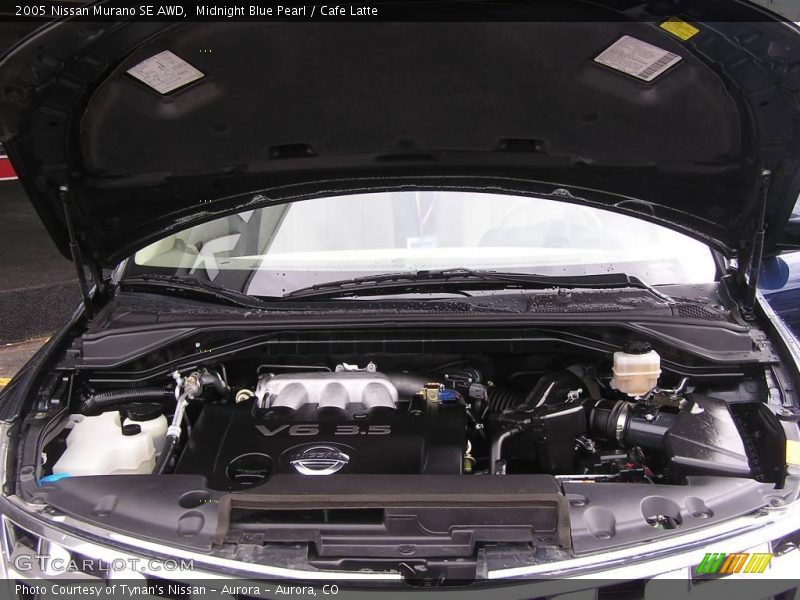 Midnight Blue Pearl / Cafe Latte 2005 Nissan Murano SE AWD