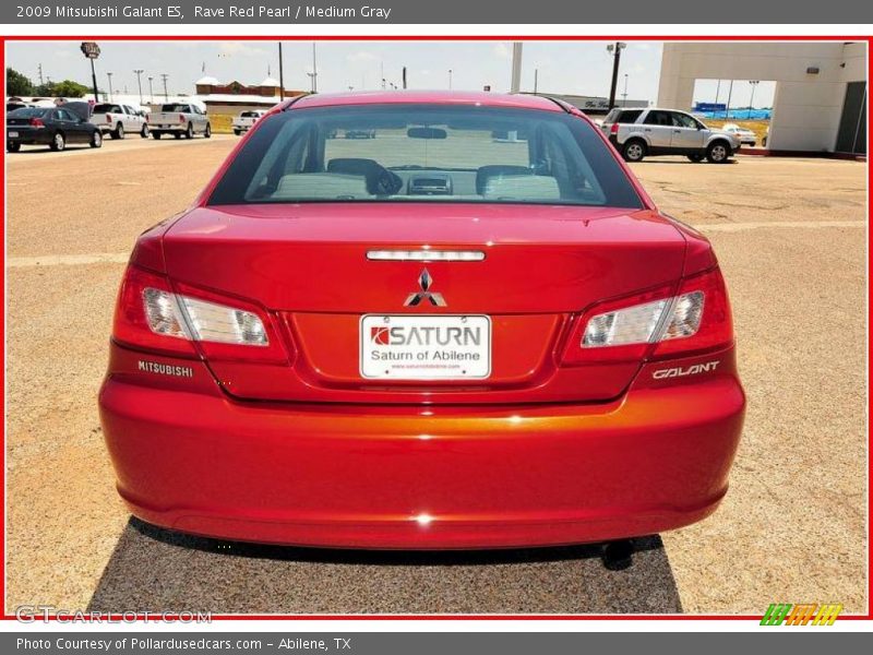 Rave Red Pearl / Medium Gray 2009 Mitsubishi Galant ES