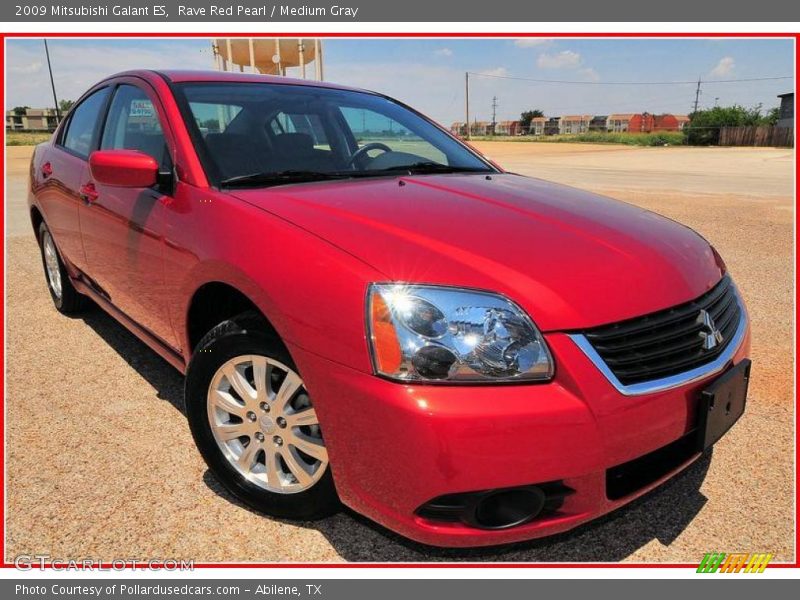 Rave Red Pearl / Medium Gray 2009 Mitsubishi Galant ES