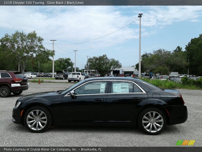 Gloss Black / Black/Linen 2018 Chrysler 300 Touring