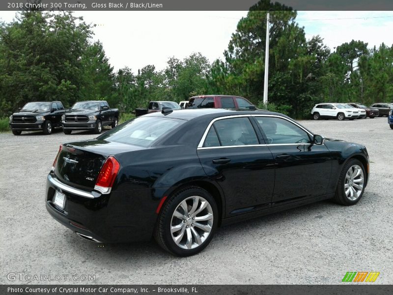 Gloss Black / Black/Linen 2018 Chrysler 300 Touring