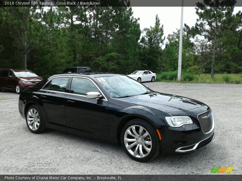 Gloss Black / Black/Linen 2018 Chrysler 300 Touring