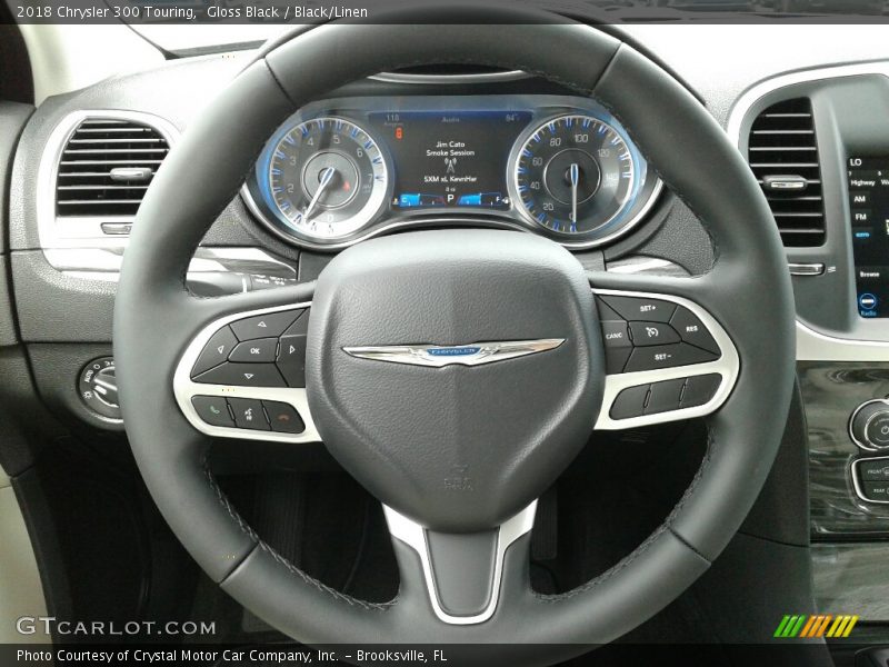 Gloss Black / Black/Linen 2018 Chrysler 300 Touring
