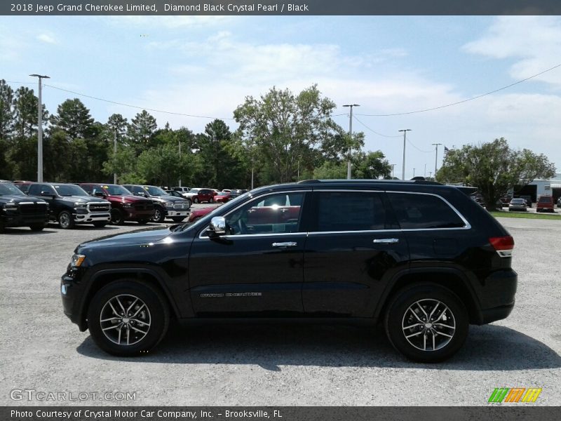 Diamond Black Crystal Pearl / Black 2018 Jeep Grand Cherokee Limited