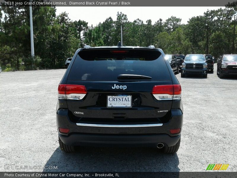 Diamond Black Crystal Pearl / Black 2018 Jeep Grand Cherokee Limited