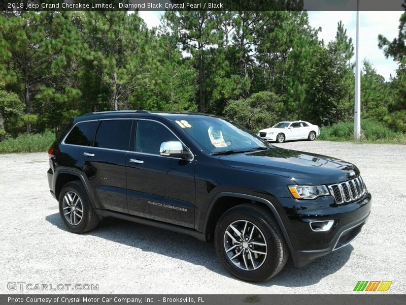 Diamond Black Crystal Pearl / Black 2018 Jeep Grand Cherokee Limited