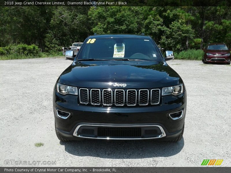 Diamond Black Crystal Pearl / Black 2018 Jeep Grand Cherokee Limited