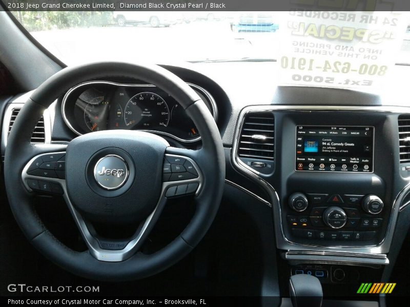 Diamond Black Crystal Pearl / Black 2018 Jeep Grand Cherokee Limited