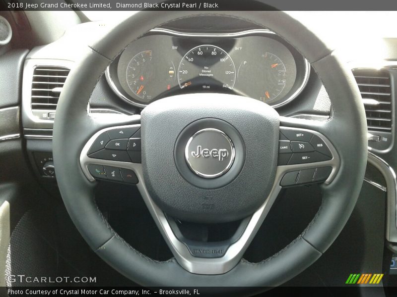 Diamond Black Crystal Pearl / Black 2018 Jeep Grand Cherokee Limited