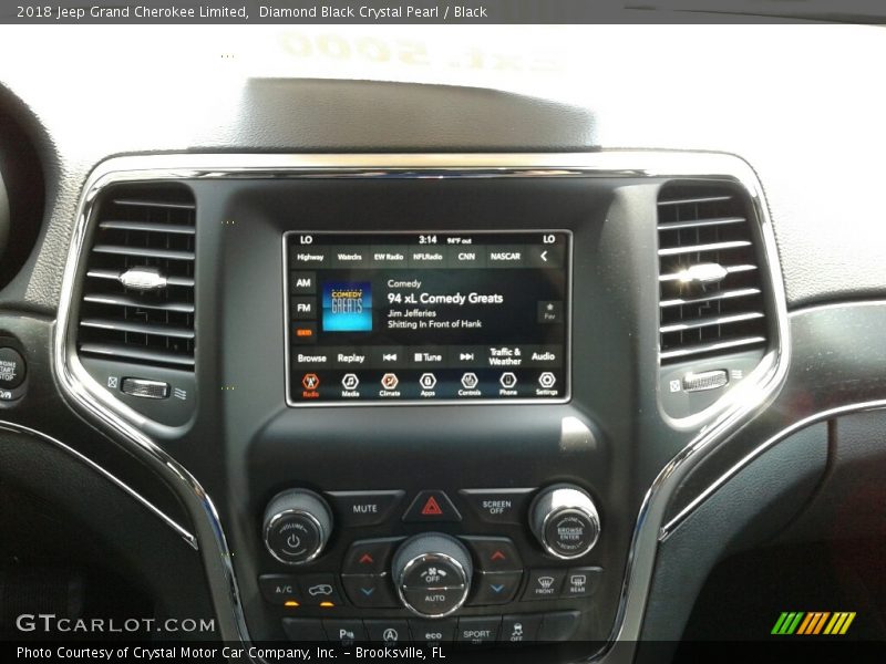 Diamond Black Crystal Pearl / Black 2018 Jeep Grand Cherokee Limited