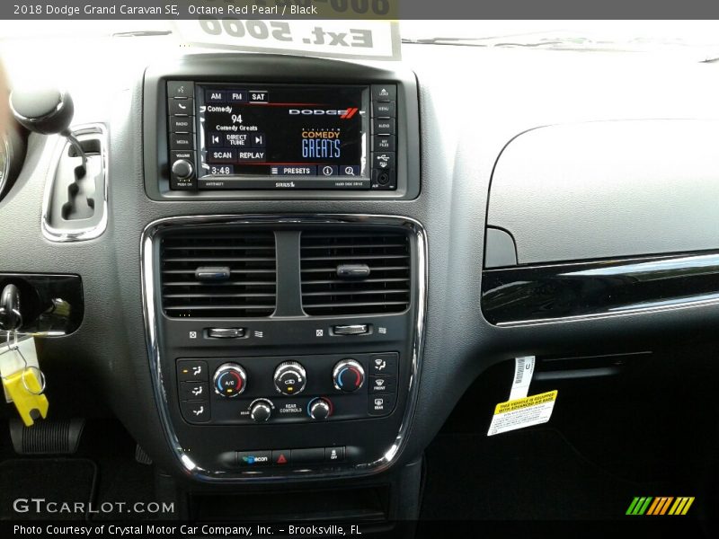 Octane Red Pearl / Black 2018 Dodge Grand Caravan SE