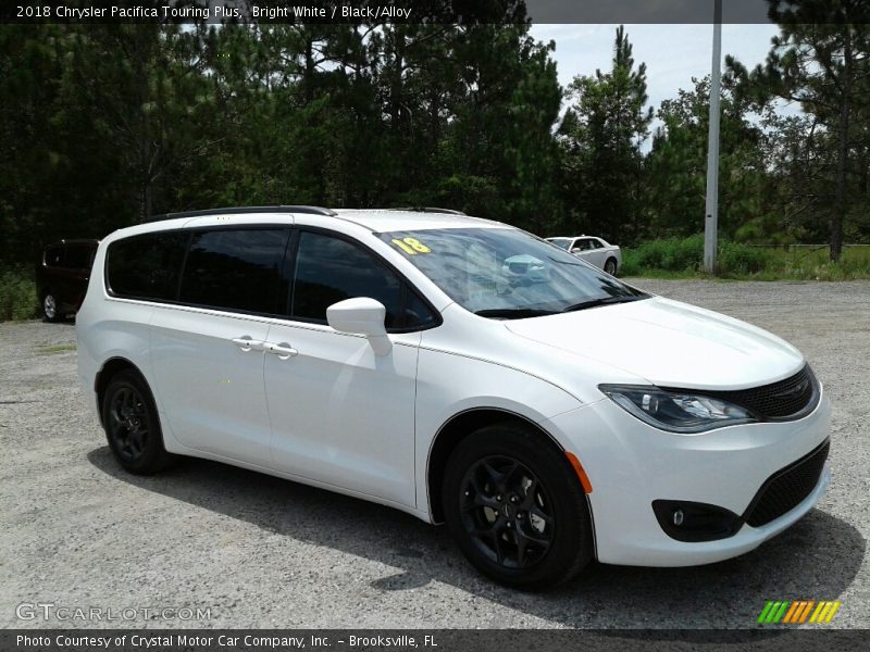 Bright White / Black/Alloy 2018 Chrysler Pacifica Touring Plus