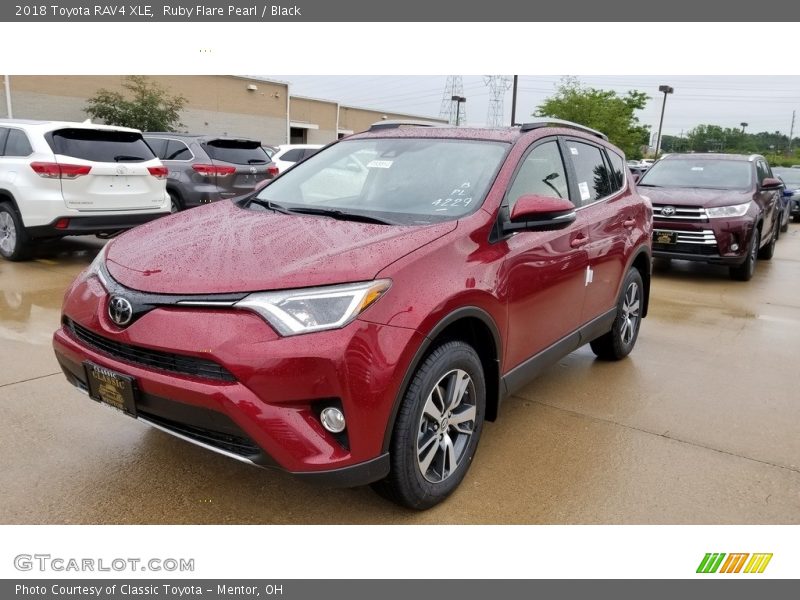 Ruby Flare Pearl / Black 2018 Toyota RAV4 XLE