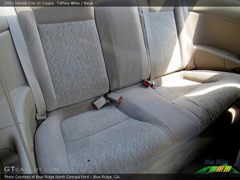 Taffeta White / Beige 2001 Honda Civic LX Coupe