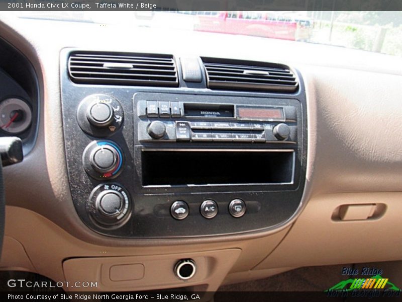 Taffeta White / Beige 2001 Honda Civic LX Coupe
