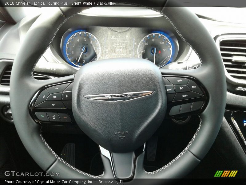 Bright White / Black/Alloy 2018 Chrysler Pacifica Touring Plus