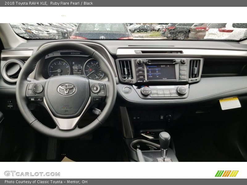 Ruby Flare Pearl / Black 2018 Toyota RAV4 XLE