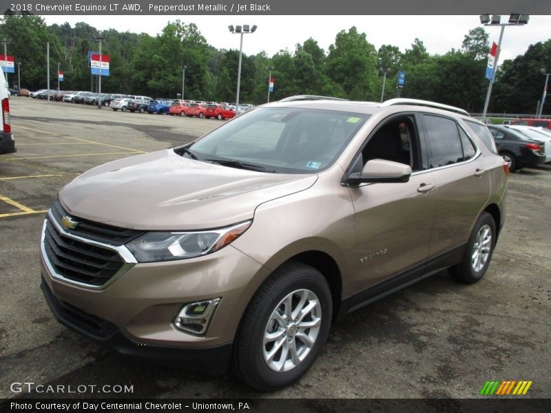 Pepperdust Metallic / Jet Black 2018 Chevrolet Equinox LT AWD