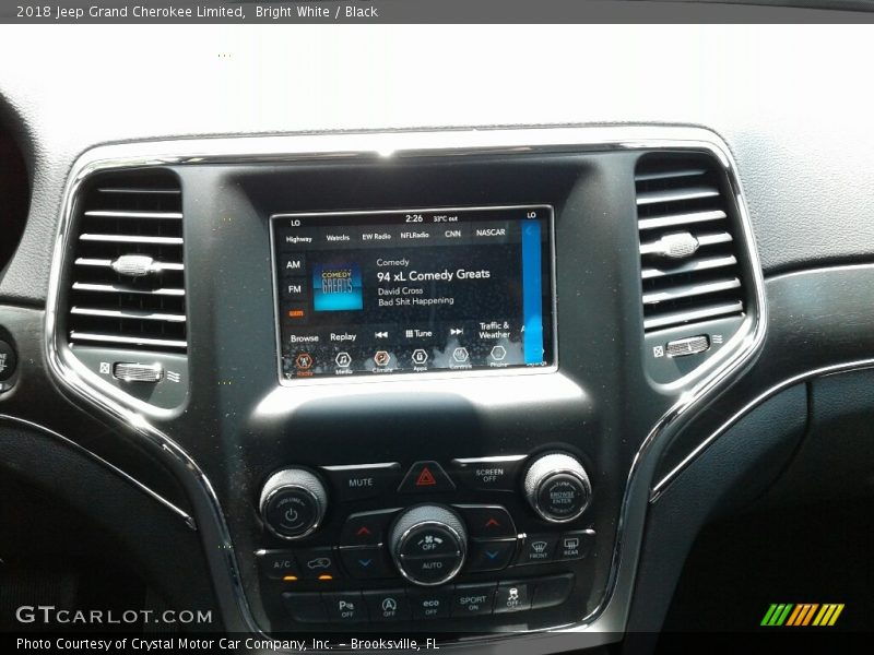 Bright White / Black 2018 Jeep Grand Cherokee Limited